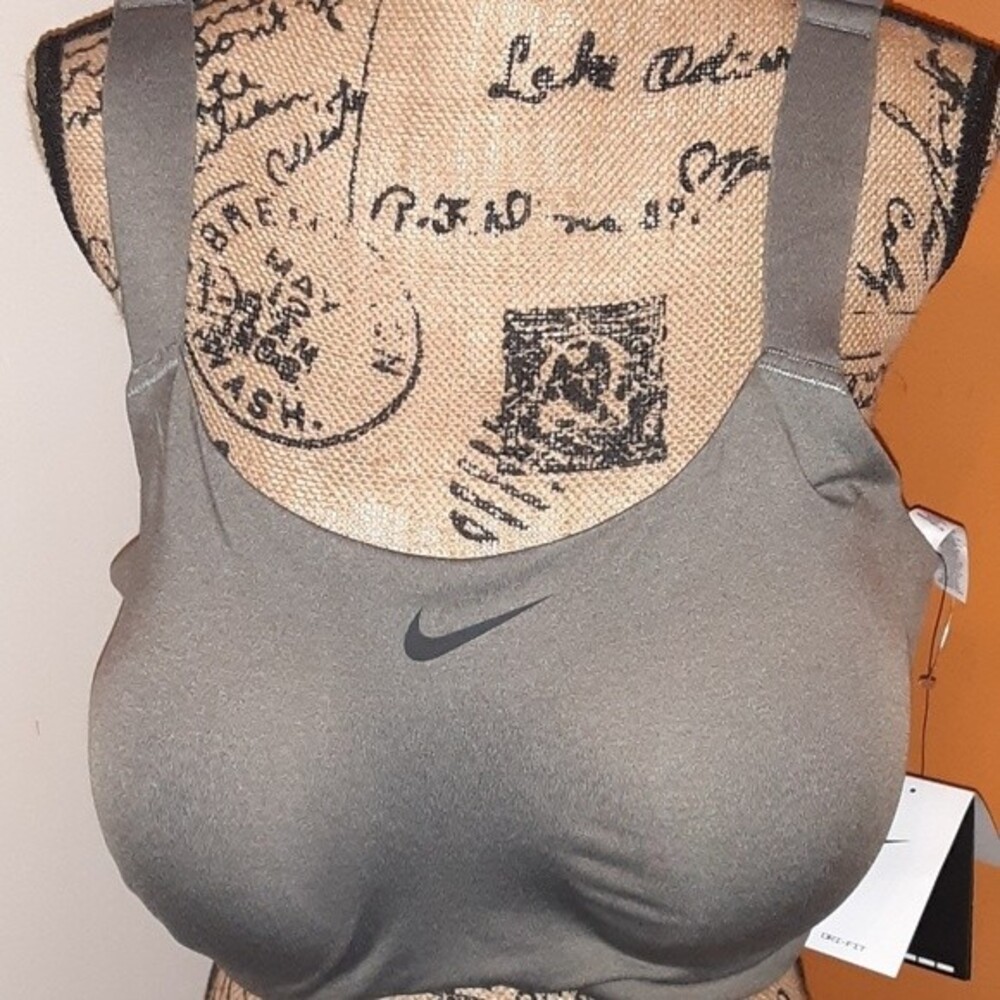 Nike Women's Plus Size Bold High-Impact Sport Carbon Heather 42G Bra NWT